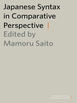 cover image of Japanese Syntax in Comparative Perspective